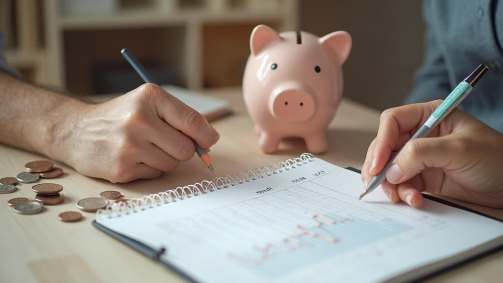 Professionele financiële planning met grafieken en analyse