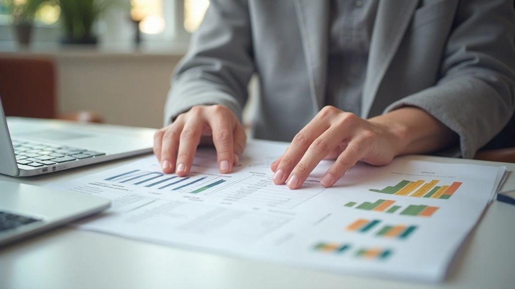 Persoon gebruikt budgettering app op smartphone en tablet