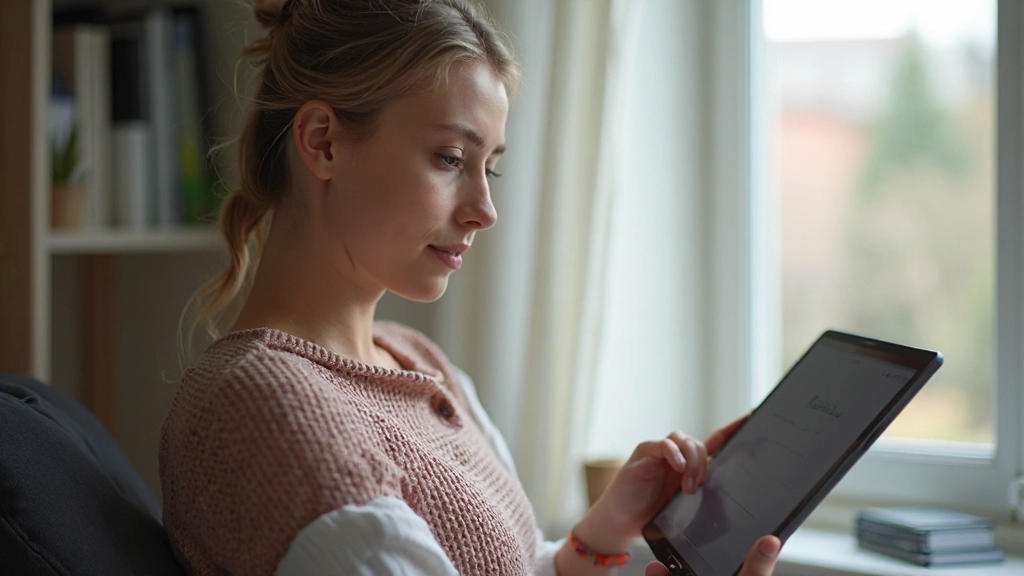 Young professional reviewing savings goals and financial targets document