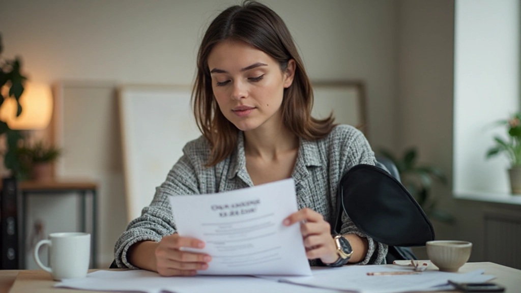 Jonge professional die spaarplannen en financiële doelen controleert
